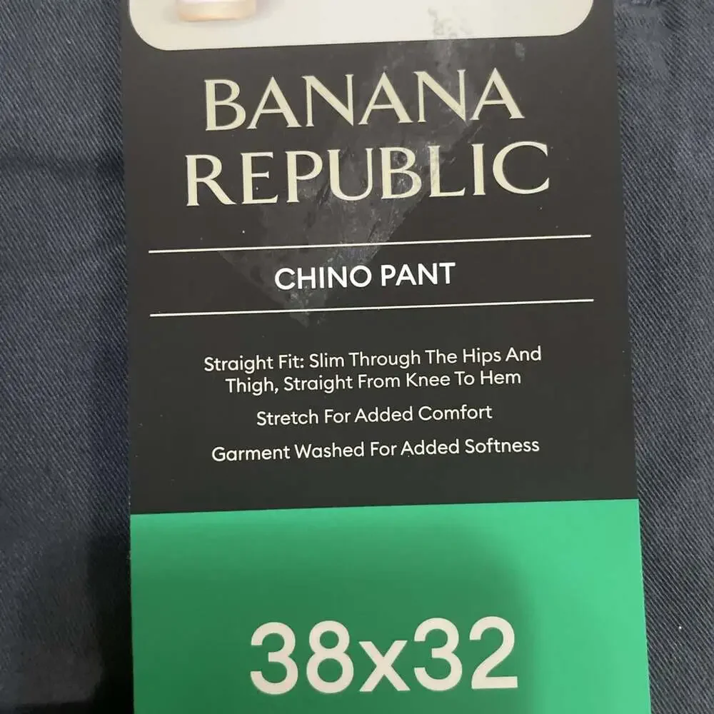 Banana Republic Men’s Chino Pant Size 38x32/ Gray